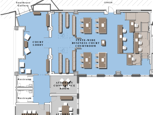 Courtroom Diagram - Georgia State-wide Business Court
