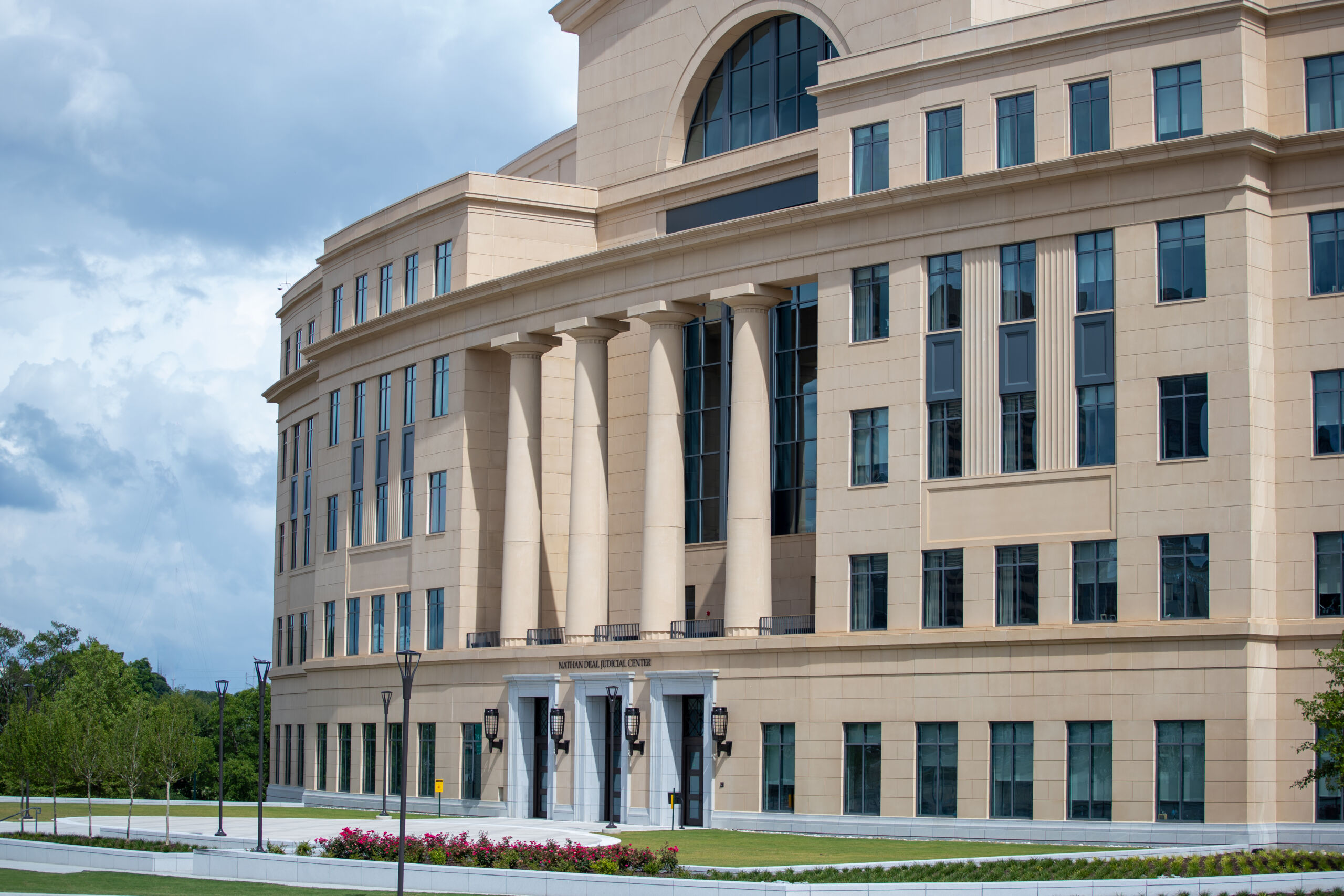 An external view of the Nathan Deal Judicial Center - Georgia State-wide Business Court